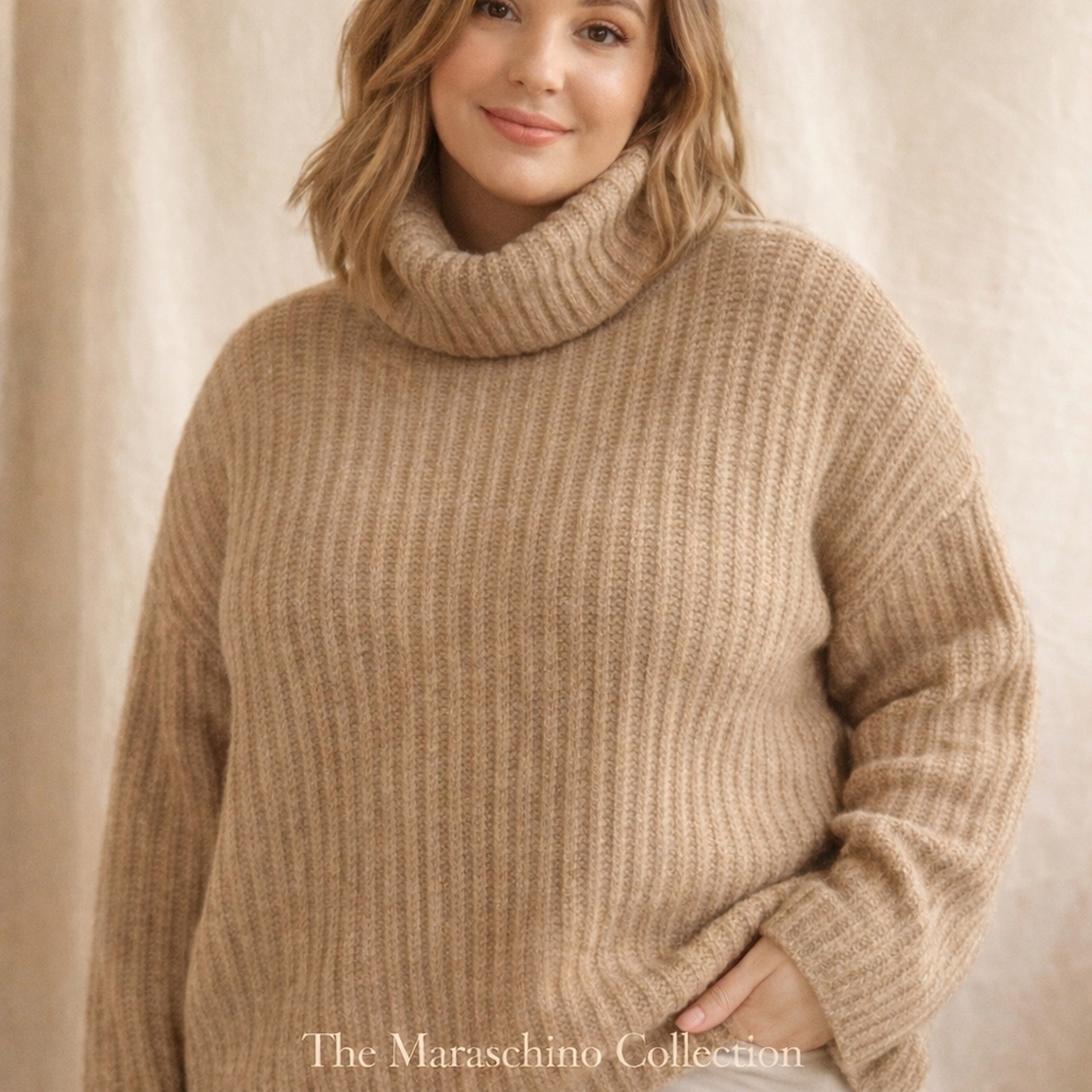 Universal Thread Cozy Tan Turtleneck Sweater | XXL